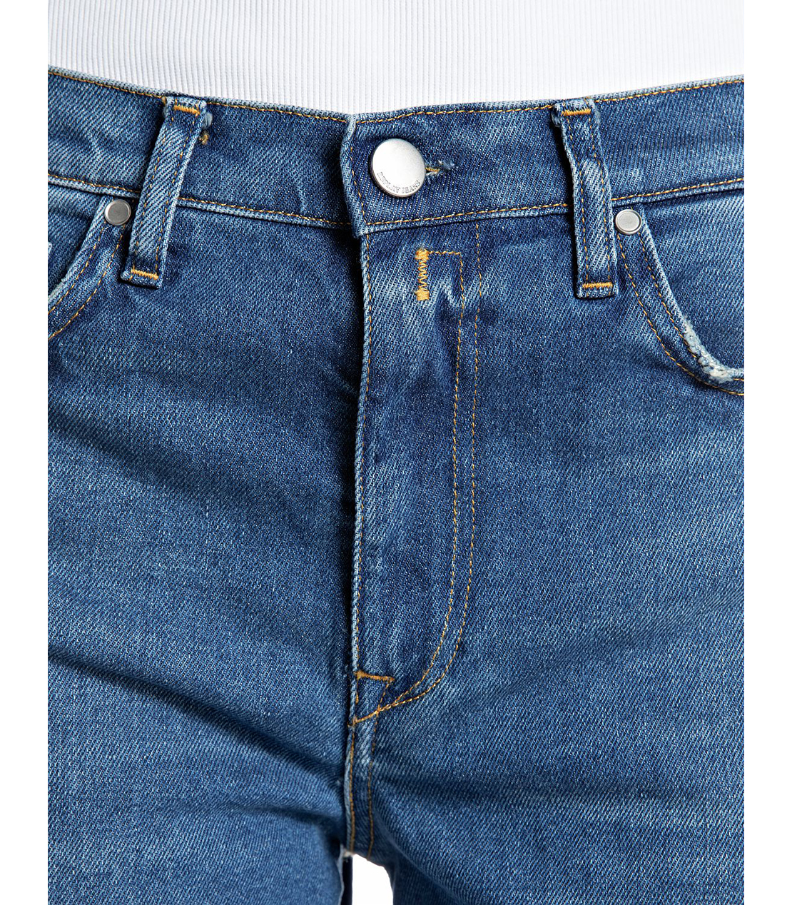 ワイドレッグAMELYE コンフォートストレッチブルーデニム 詳細画像 ブルー 5